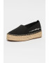 ARMANI EXCHANGE Espadrile flatform de panza cu logo - Pled.ro