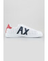 ARMANI EXCHANGE Pantofi sport din piele cu perforatii si aplicatie logo - Pled.ro