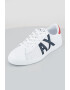 ARMANI EXCHANGE Pantofi sport din piele cu perforatii si aplicatie logo - Pled.ro