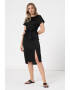 ARMANI EXCHANGE Rochie midi cu slit frontal si cordon in talie - Pled.ro