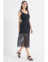 ARMANI EXCHANGE Rochie midi cu strat exterior transparent - Pled.ro