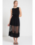 ARMANI EXCHANGE Rochie midi evazata cu segment din plasa - Pled.ro