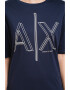 ARMANI EXCHANGE Rochie-tricou cu imprimeu logo si slituri laterale - Pled.ro