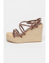 ARMANI EXCHANGE Sandale-espadrile cu talpa wedge - Pled.ro