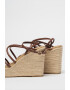 ARMANI EXCHANGE Sandale-espadrile cu talpa wedge - Pled.ro