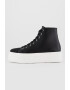 ARMANI EXCHANGE Tenisi mid-high flatform din piele - Pled.ro