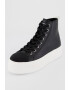 ARMANI EXCHANGE Tenisi mid-high flatform din piele - Pled.ro