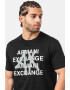 ARMANI EXCHANGE Tricou cu logo frontal - Pled.ro