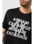 ARMANI EXCHANGE Tricou cu logo frontal - Pled.ro