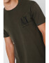 ARMANI EXCHANGE Tricou de bumbac cu logo brodat - Pled.ro