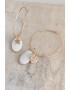 Atelier Miu Cercei drop decorati cu cristale si Mother of Pearl - Pled.ro