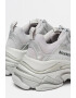 Balenciaga Pantofi sport de piele ecologica si material textil cu aspect metalizat Triple S - Pled.ro