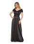 BAROCCA Rochie de satin cu o curea subtire Marquise - Pled.ro