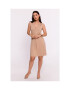 BeWear Rochie mini de dama Longer B286 cappuccino - Pled.ro