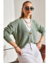 Bianco Lucci Cardigan regular fit cu decolteu in V - Pled.ro