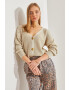 Bianco Lucci Cardigan regular fit cu decolteu in V - Pled.ro