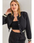 Bianco Lucci Jacheta bomber crop - Pled.ro