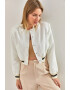 Bianco Lucci Jacheta bomber crop - Pled.ro