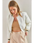 Bianco Lucci Jacheta bomber crop - Pled.ro