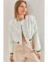 Bianco Lucci Jacheta bomber crop - Pled.ro