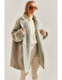 Bianco Lucci Palton supradimensionat de blana shearling sintetica - Pled.ro