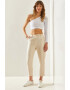 Bianco Lucci Pantaloni crop cu buzunare oblice - Pled.ro