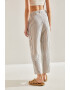 Bianco Lucci Pantaloni crop cu dungi - Pled.ro