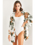 Bianco Lucci Pareo cu model tropical 128629 - Pled.ro