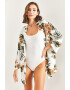 Bianco Lucci Pareo cu model tropical 128629 - Pled.ro