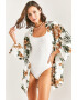 Bianco Lucci Pareo cu model tropical 128629 - Pled.ro