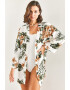 Bianco Lucci Pareo cu model tropical 128629 - Pled.ro