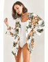 Bianco Lucci Pareo cu model tropical 128629 - Pled.ro