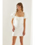 Bianco Lucci Rochie mini cu maneci bufante - Pled.ro