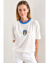 Bianco Lucci Tricou cu decolteu contrastant - Pled.ro