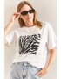 Bianco Lucci Tricou cu imprimeu zebra - Pled.ro