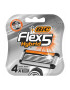 Bic Rezerve Aparat de Ras Hybrid pentru barbati Flex 5 5 lame pachet standard 4 bucati - Pled.ro