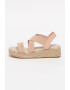 Big Star Sandale tip espadrile cu talpa wedge - Pled.ro