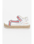 Big Star Sandale tip espadrile cu velcro si motive brodate - Pled.ro