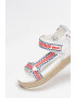 Big Star Sandale tip espadrile cu velcro si motive brodate - Pled.ro