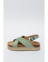 Big Star Sandale tip espadrile de piele intoarsa ecologica - Pled.ro