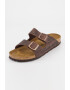 Birkenstock Papuci unisex de piele cu catarame Arizona - Pled.ro