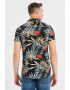 BLEND Camasa slim fit cu imprimeu tropical - Pled.ro