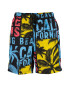 Blue Seven Pantaloni scurti de baie cu model tropical si text - Pled.ro