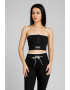 BORNTOMOVE ACTIVEWEAR Top crop cu aplicatie logo - Pled.ro