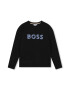 BOSS Kidswear Bluza de trening cu decolteu rotund si imprimeu logo - Pled.ro