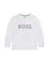 BOSS Kidswear Bluza sport cu imprimeu si decolteu la baza gatului - Pled.ro