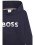 BOSS Kidswear Hanorac cu imprimeu logo si buzunar kangaroo - Pled.ro