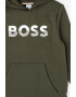 BOSS Kidswear Hanorac cu imprimeu logo si buzunar kangaroo - Pled.ro