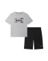 BOSS Kidswear Set de pantaloni scurti si tricou cu imprimeu logo - 2 piese - Pled.ro