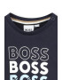 BOSS Kidswear Tricou cu decolteu la baza gatului si imprimeu logo - Pled.ro